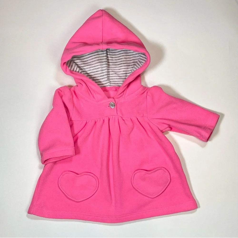 Carter's - Pink Hooded Swing Jacket - Size 3M